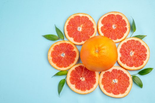 połówka owocu grejpfruta