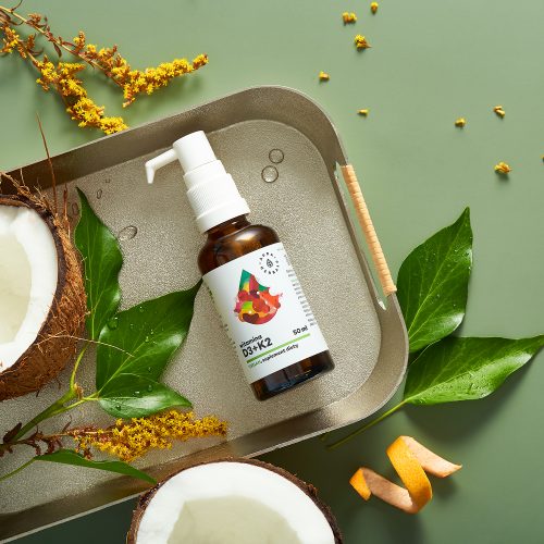 Witamina D3 2000 IU + K2 Vegan, krople 50 ml