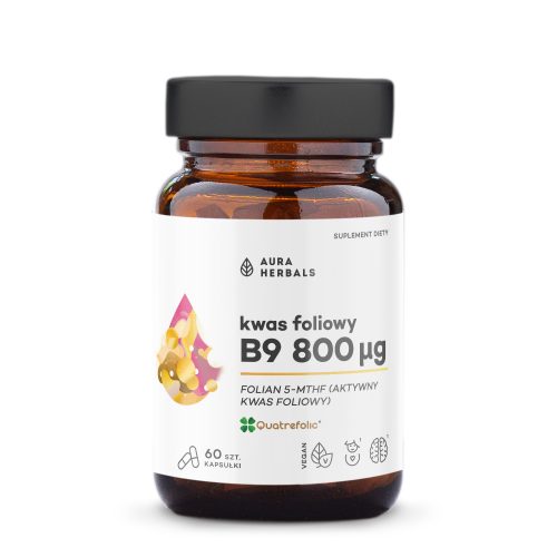 Kwas foliowy 800 μg, Quatrefolic®, kapsułki 60 szt.