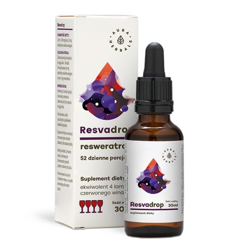 Resvadrop, resweratrol w kroplach, 30 ml