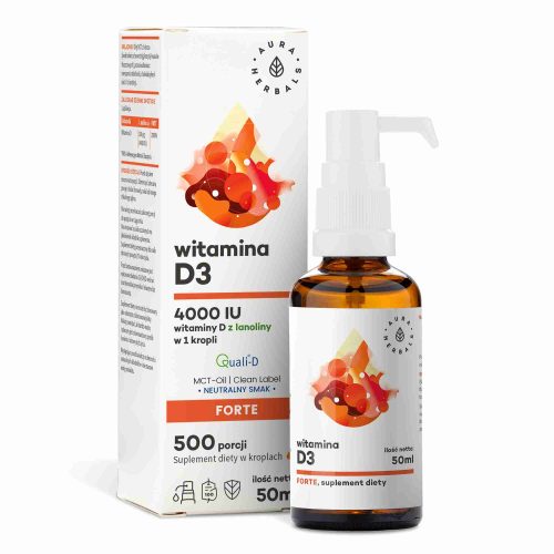Witamina D3 4000 IU, olej MCT, 50 ml