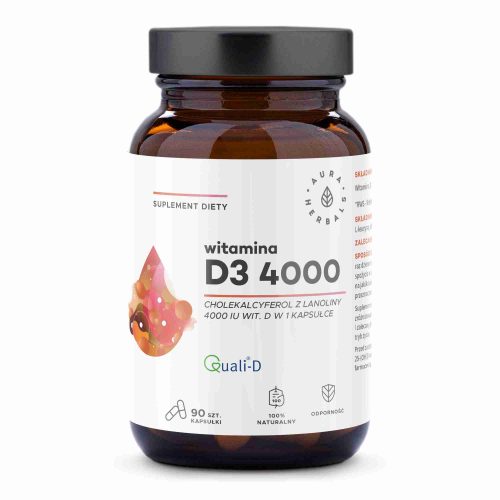 Witamina D3 4000 IU, kapsułki 90 szt.