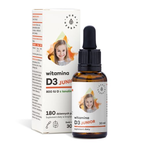 Witamina D3 Junior 800 IU, krople 30 ml
