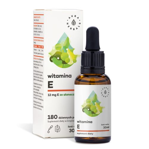 Witamina E w kroplach, 30 ml
