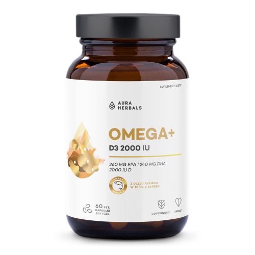 Omega+ Witamina D3 2000 IU, kapsułki softgel 60 szt.