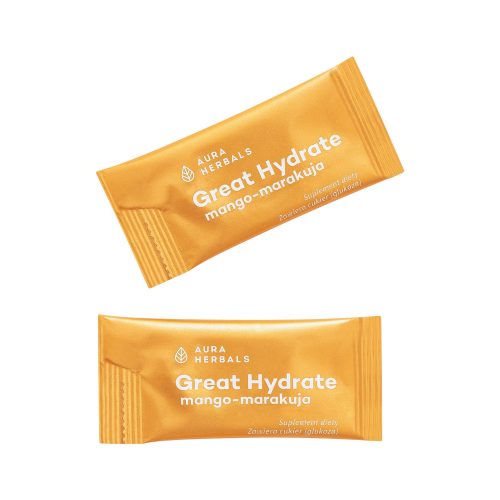 Great Hydrate, elektrolity mango-marakuja, saszetki 10 szt.