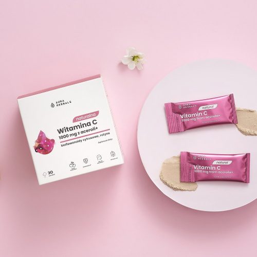 Naturalna witamina C 1000 mg z aceroli, saszetki 30 szt.