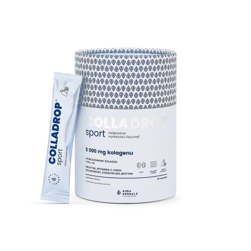 Colladrop Sport + kreatyna, kolagen morski 5000 mg, saszetki 30 szt.