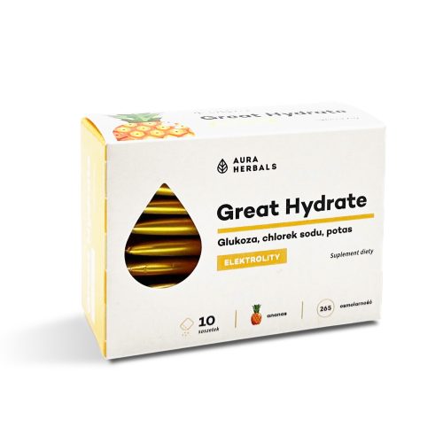 Great Hydrate, elektrolity ananas, saszetki 10 szt.