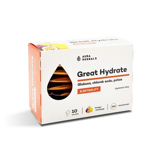 Great Hydrate, elektrolity mango-marakuja, saszetki 10 szt.