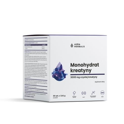 Kreatyna, monohydrat, saszetki 30 x 3,41 g