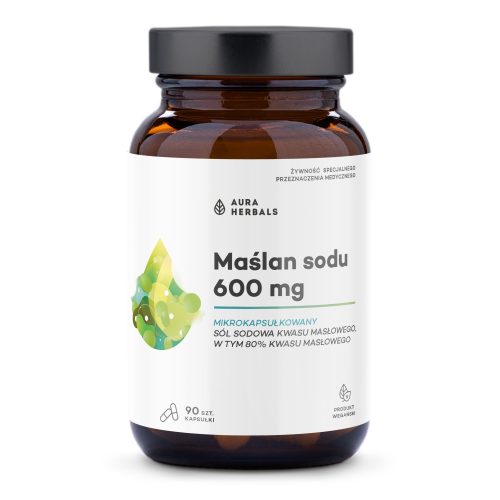 Maślan sodu mikrokapsułkowany 600 mg, kapsułki 90 szt.