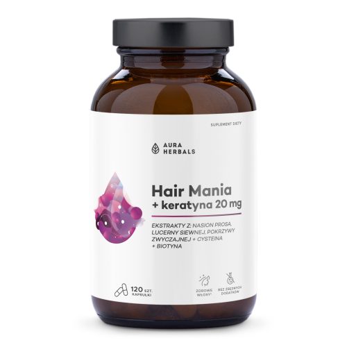 Hair Mania + keratyna 20 mg, kapsułki 120 szt.