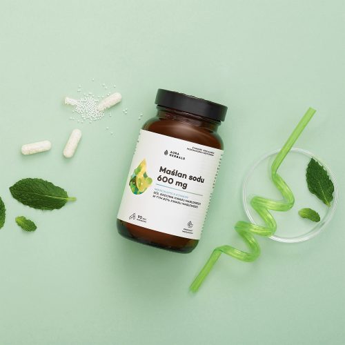 Maślan sodu mikrokapsułkowany 600 mg, kapsułki 90 szt.