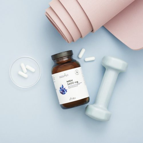 MSM 1400 mg, siarka organiczna, kapsułki 120 szt.