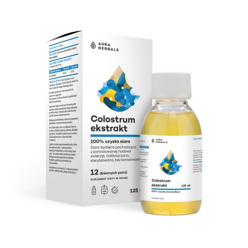 Colostrum Ekstrakt, 100% czysta siara bydlęca, płyn 125 ml