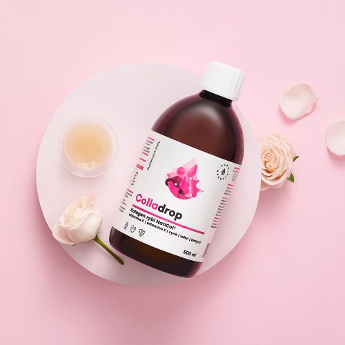 Colladrop, Kolagen rybi NatiCol + witamina C, płyn 500 ml
