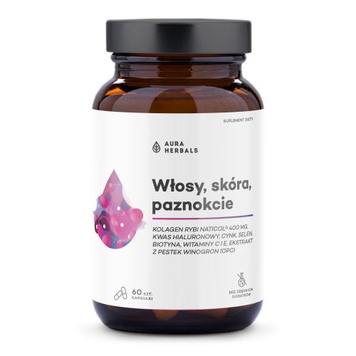 Kolagen Rybi NatiCol, Włosy, Skóra, Paznokcie, kapsułki 60 szt.