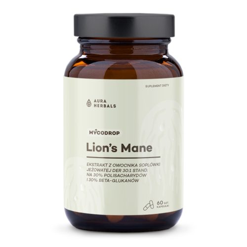 Mycodrop, Lion's Mane 30:1, 30% beta-glukan, kapsułki 60 szt.