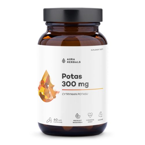 Potas 300 mg, cytrynian potasu, kapsułki 60 szt.