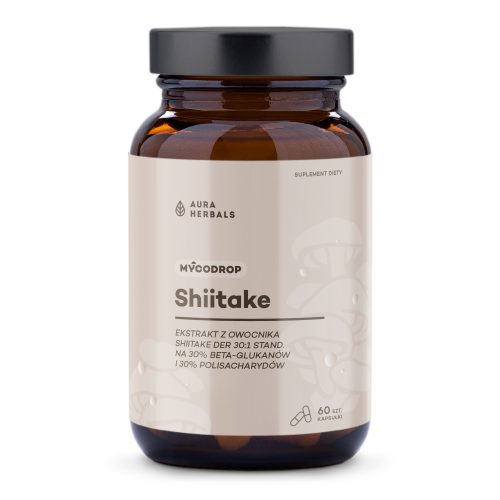 Mycodrop, Shiitake 30:1, 30% beta-glukan, kapsułki 60 szt.