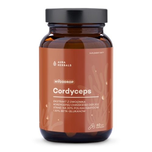 Mycodrop, Cordyceps 30:1, 30% beta-glukan, kapsułki 60 szt.