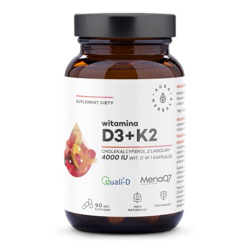 Witamina D3 4000 IU + K2, kapsułki 90 szt.