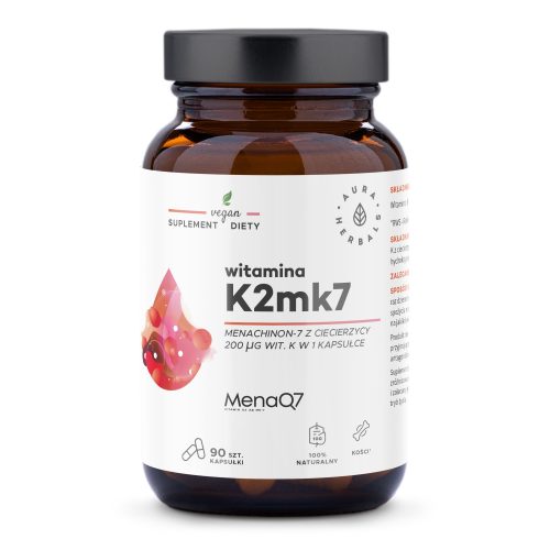 Witamina K2MK7 MenaQ7 200 μg, kapsułki 90 szt.
