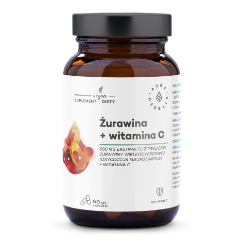 Żurawina 800 mg + Witamina C, kapsułki 60 szt.