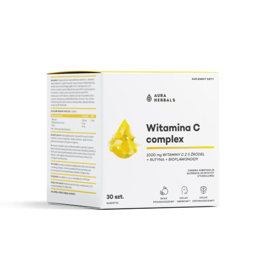 Białe opakowanie suplementów o numerze produktu 1b8ba5ec-8837-4cdd-92ad-079de15d8bc8, zawierające 30 tabletek, z żółtymi akcentami i informacjami o produkcie w języku polskim.