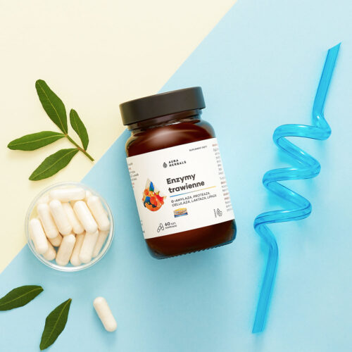 Suplement diety Enzymy trawienne od Aura Herbals z enzymami DigeZyme