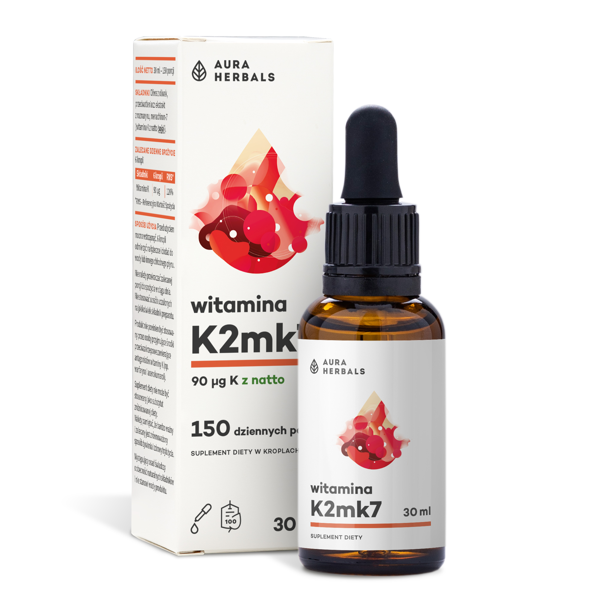 Witamina K2 90 µg, krople 30 ml