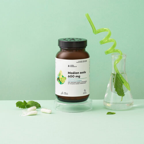 Maślan sodu mikrokapsułkowany 600 mg, kapsułki 90 szt.