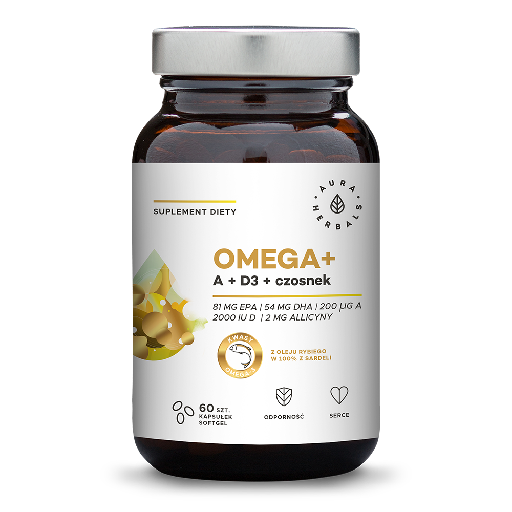Produkt Omega+ Witamina A + D3 + Czosnek, kapsułki softgel przebadano w niezależnej jednostce J.S. Hamilton.