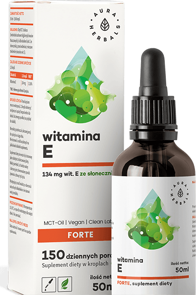 Witamina E FORTE (200IU) MCT-Oil krople (50ml)